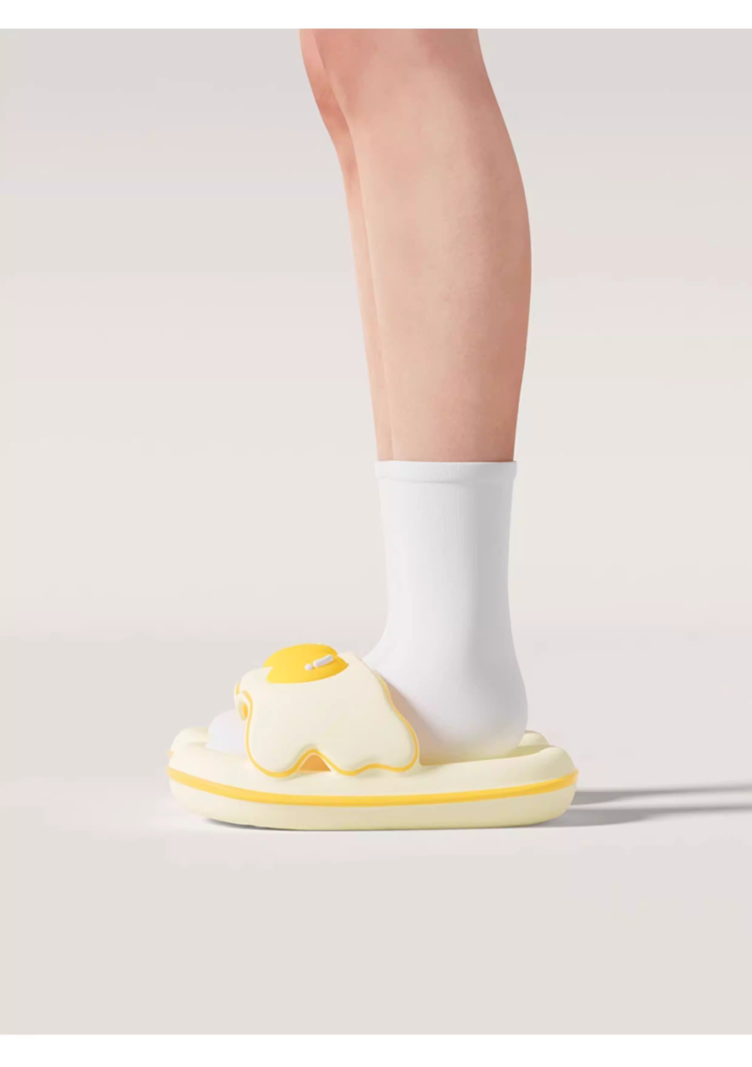 Custom Egg Yolk Slippers for Women | 2025 New Summer Style | Non-Slip Thick-Soled Sandals, Indoor & Outdoor Wear