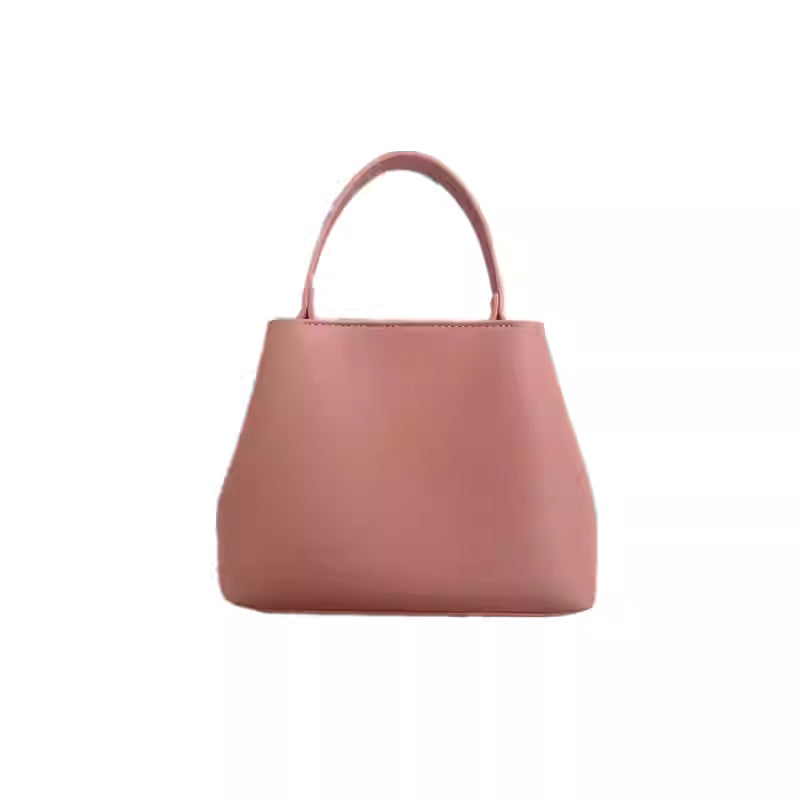 Custom Strawberry Pink Bucket Bag - Mini Handbag with Crossbody Strap, Korean Style Elegant & Premium Shoulder Bag